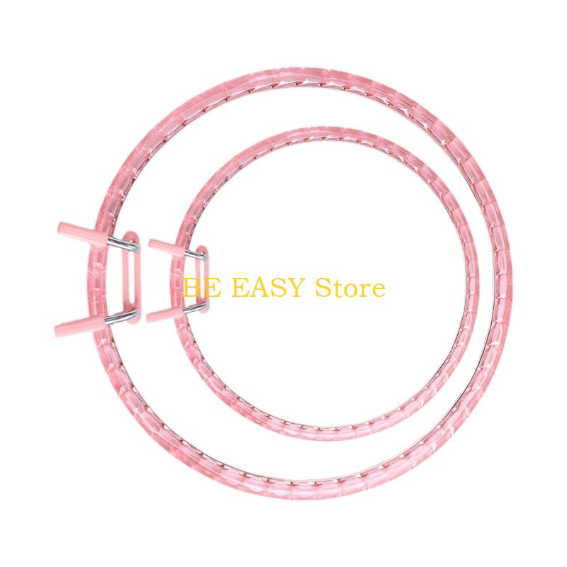 E28F 2 Pack Acrylic Craft Hoop - مراجعة Art Craft Description وسعره