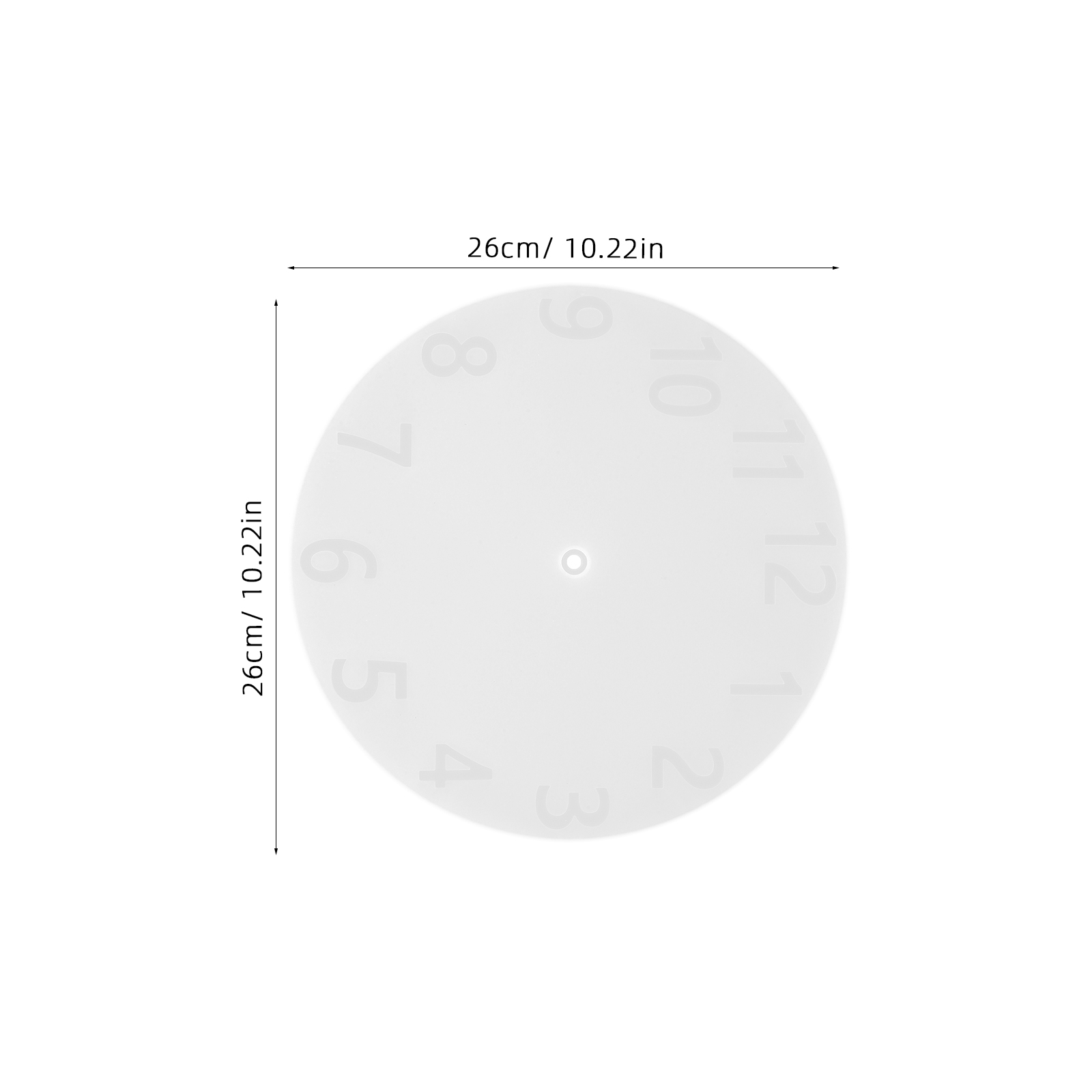 1 set 1 Set Diy Silicone Clock - مراجعة Art And Craft Numbers وسعره