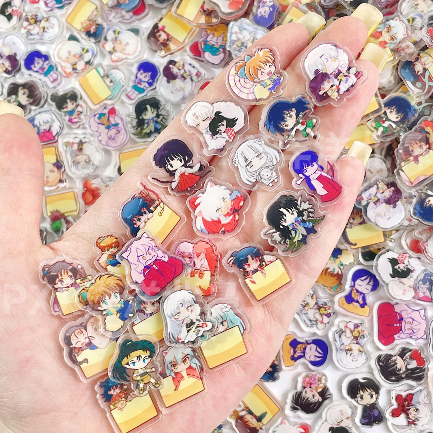 50/100Pcs 1/2cm Mini Inuyasha  - مراجعة Art Craft Market وسعره
