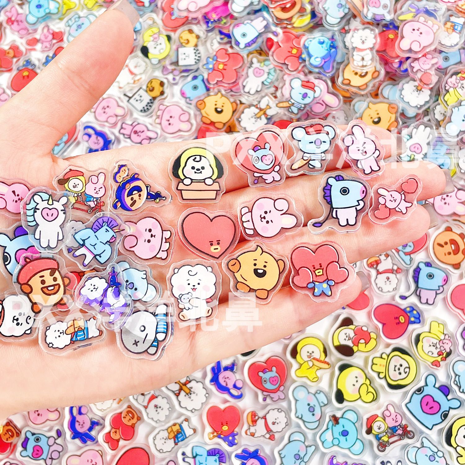 100pcs BT21 BTS single-layer 2 - مراجعة Art Craft Market وسعره