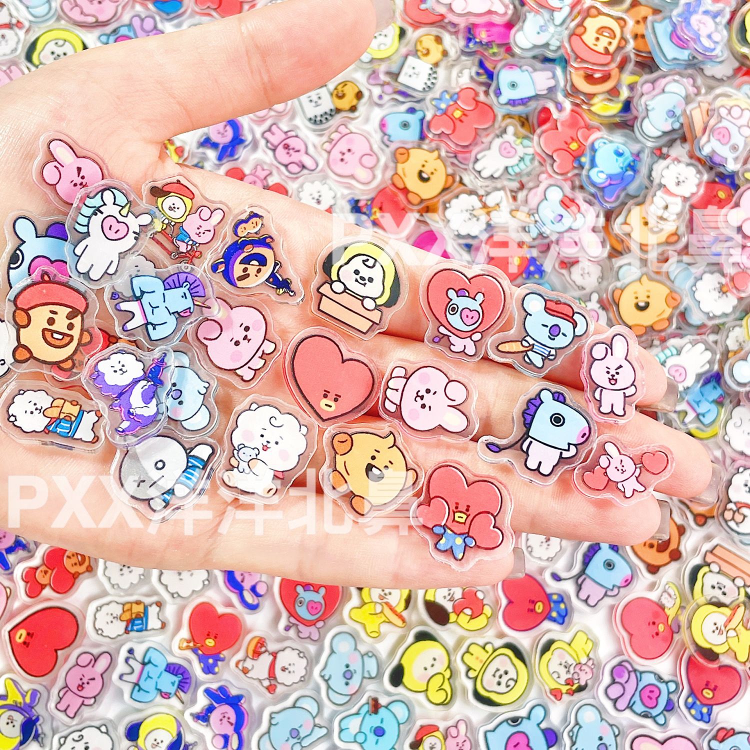 100pcs BT21 BTS single-layer 2 - مراجعة Art Craft Market وسعره