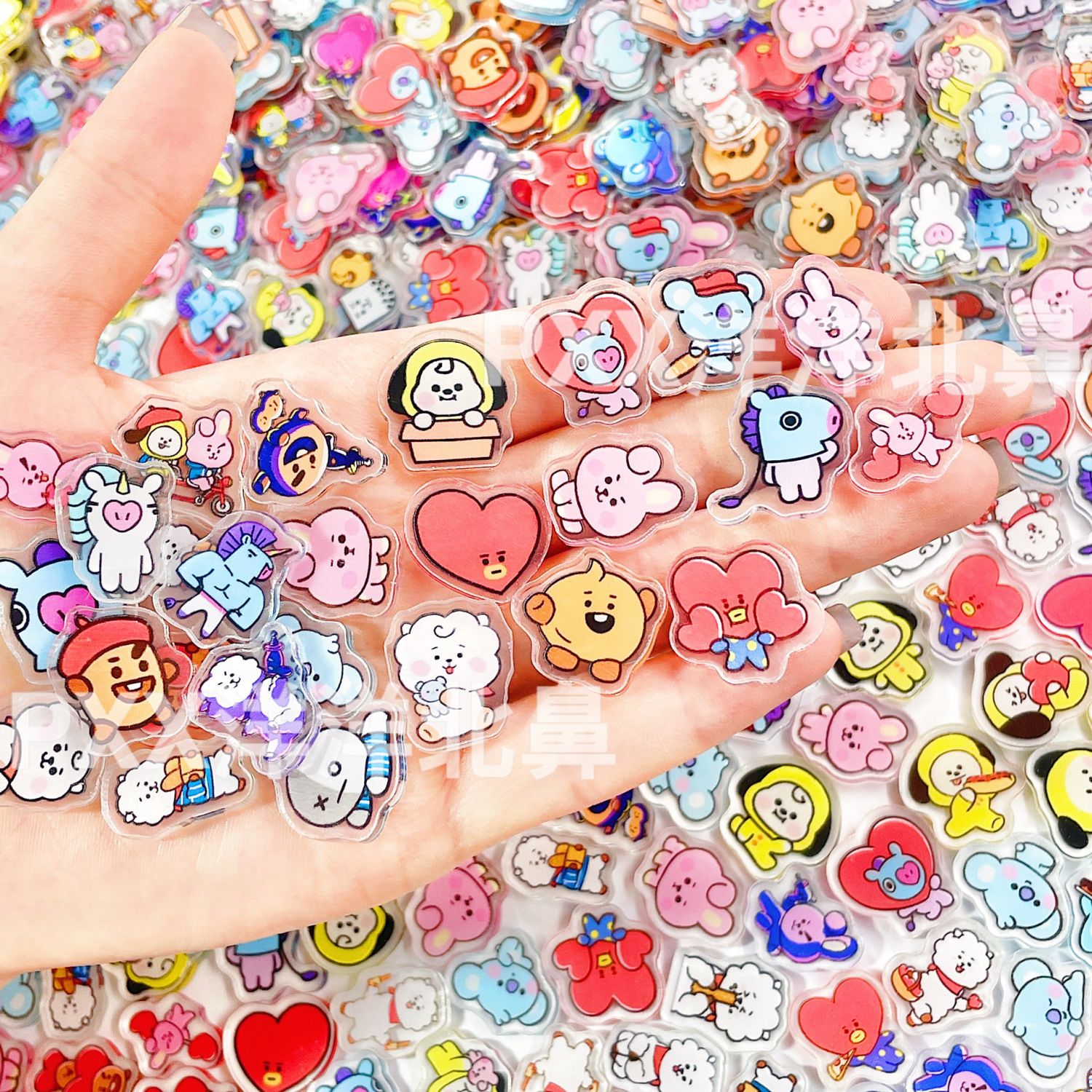 100pcs BT21 BTS single-layer 2 - مراجعة Art Craft Market وسعره
