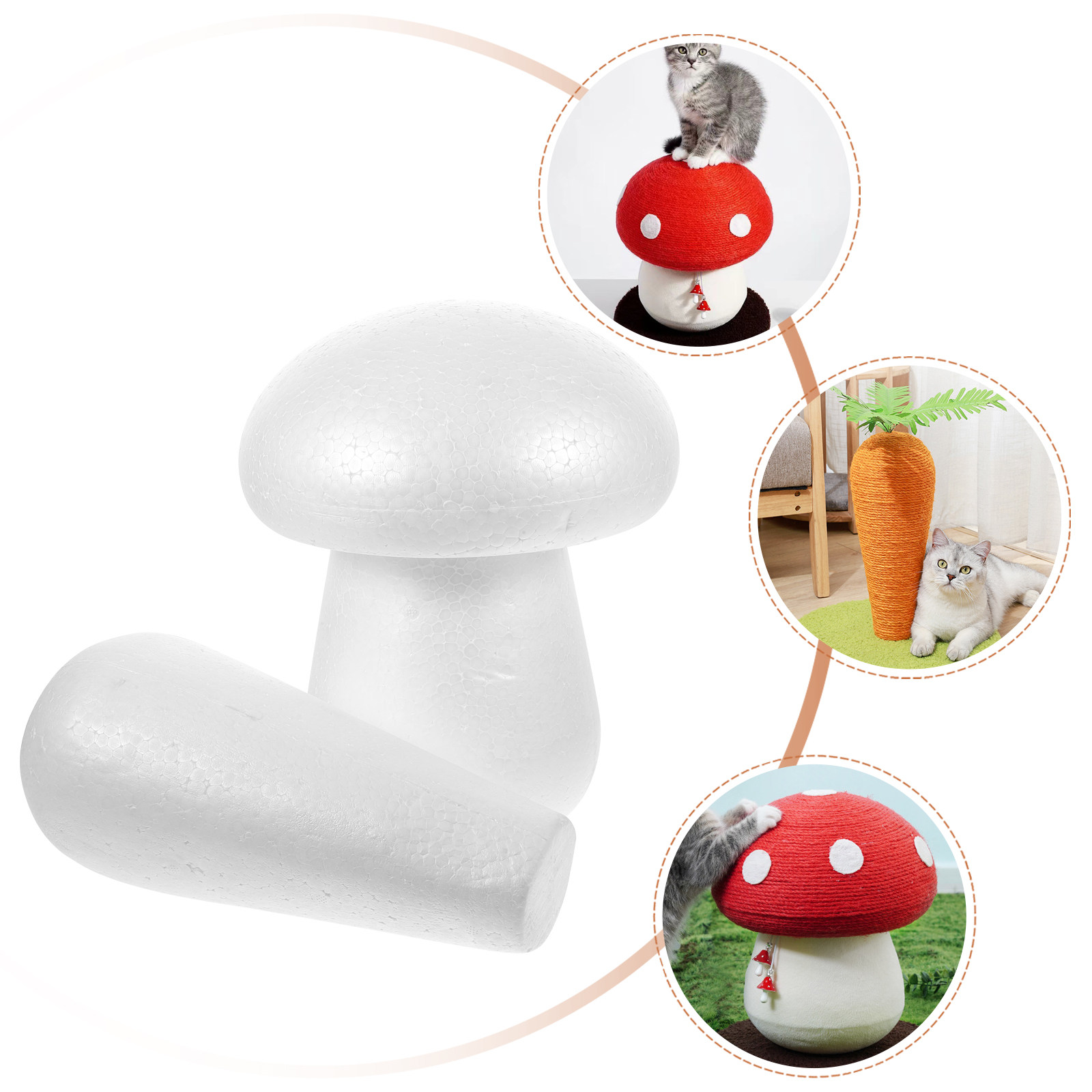 2Pcs Vegetable-Shaped DIY Foam - مراجعة Art And Craft Vegetable وسعره