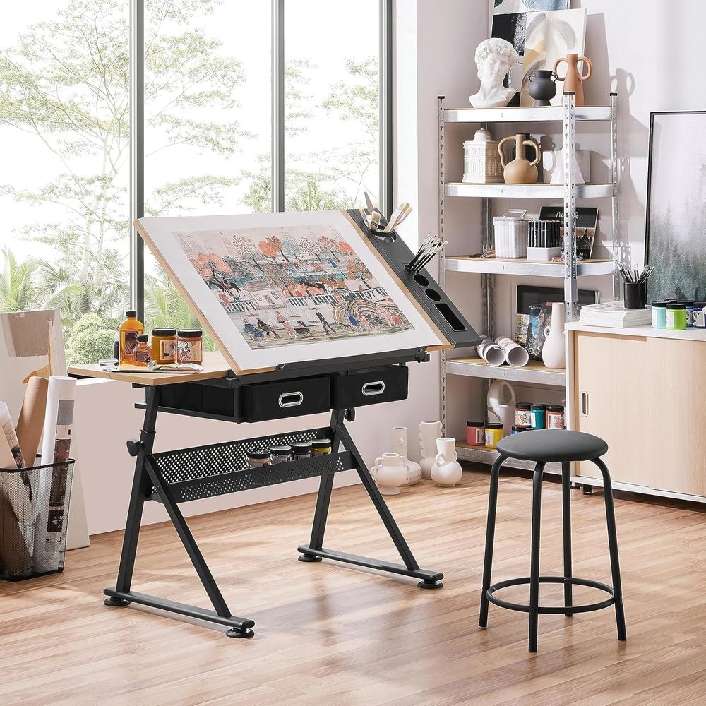 Height Adjustable Drating Tabl - مراجعة Art & Craft Village Pondicherry وسعره