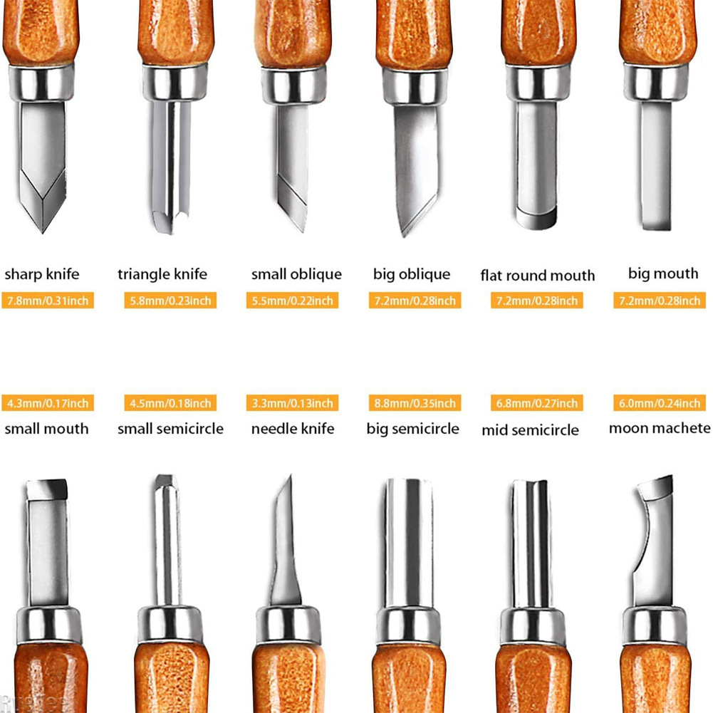 12Pcs SK2 Woodworking Carving  - مراجعة Art Craft Tools وسعره