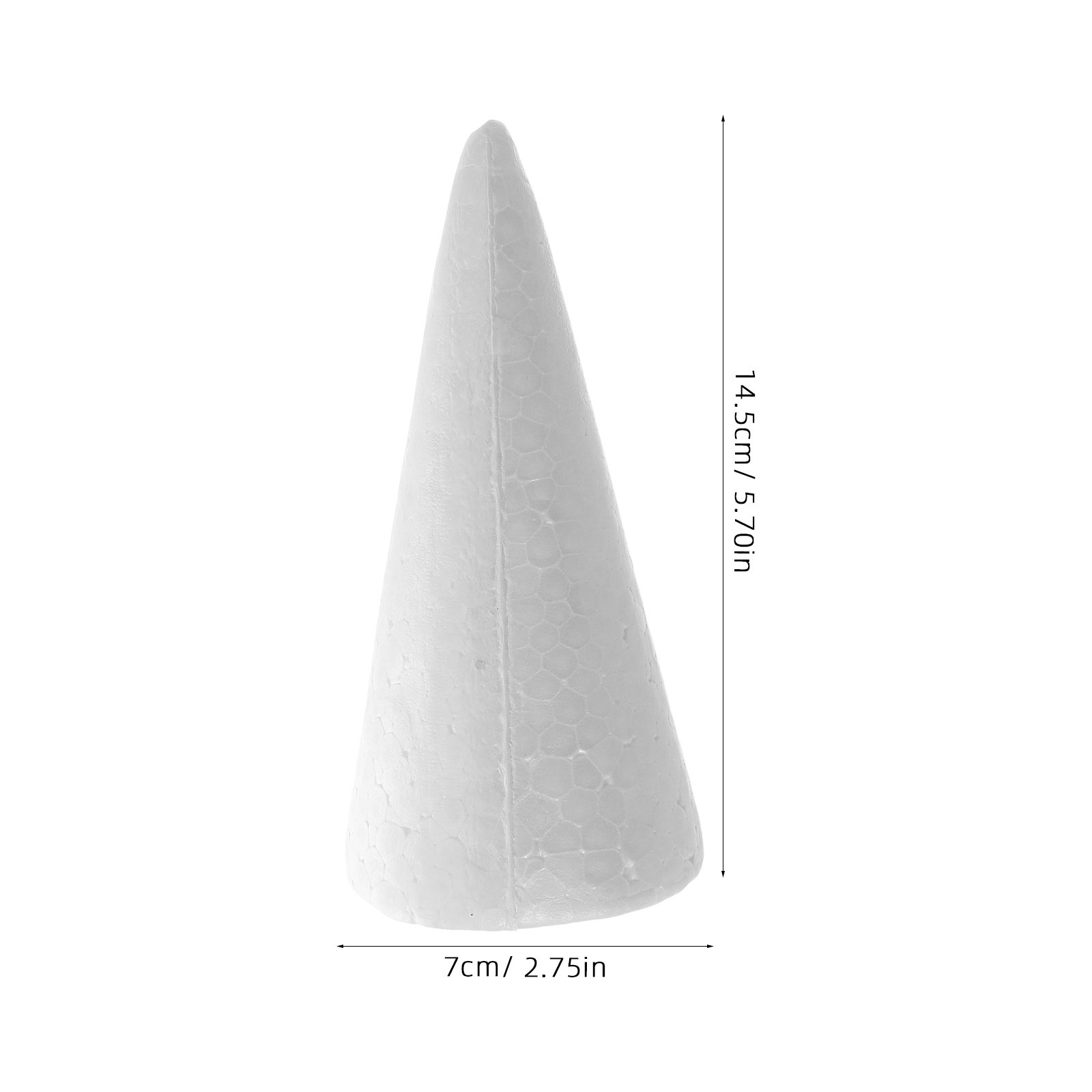 12pcs Foam Cones 15Cm White Di - مراجعة Art Craft Tree وسعره
