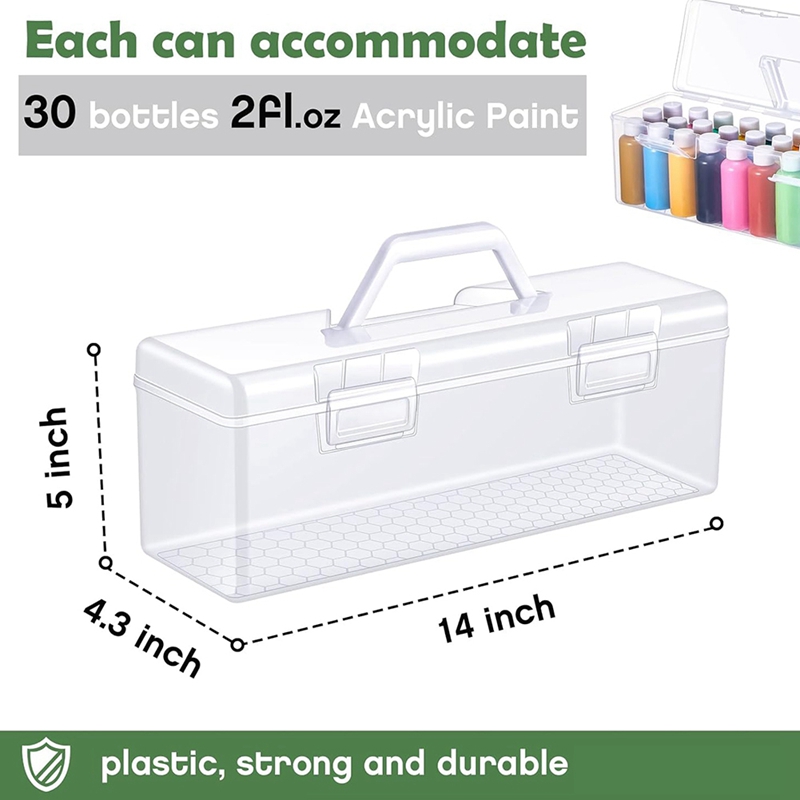 3 Pcs Paint Storage Box for 2  - مراجعة Art Craft Organizer وسعره