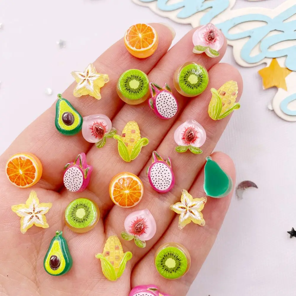 50PCS Resin Cute Mini Colorful - مراجعة Art And Craft Vegetable وسعره