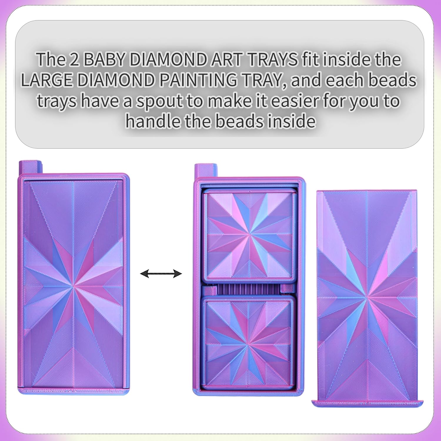3 in 1 Diamond Art Trays With  - مراجعة Art Craft Tools وسعره