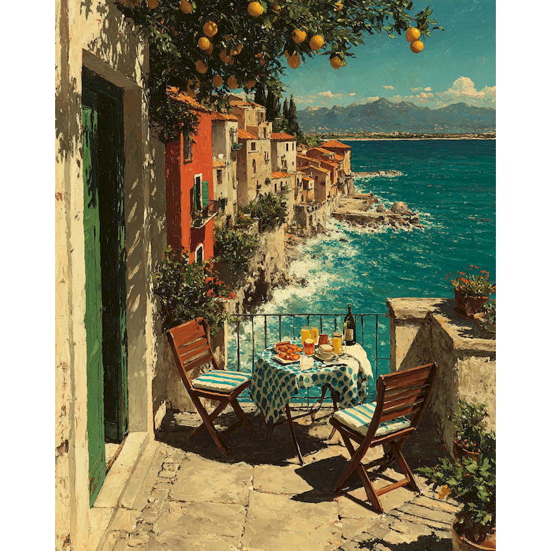 CHENISTORY Balcony Coastal Vil - مراجعة Art And Craft Numbers وسعره