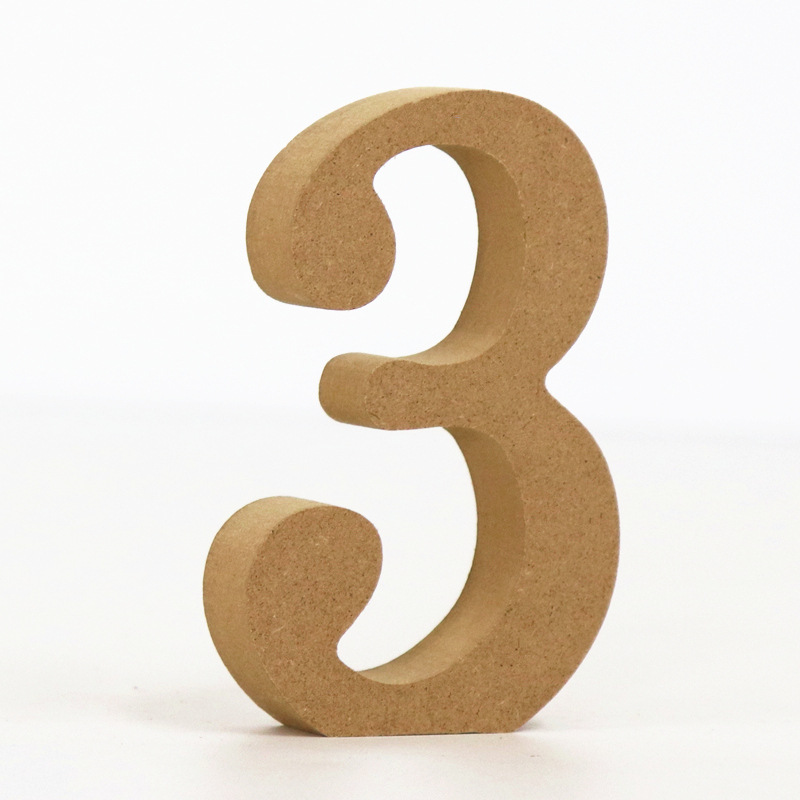 1pc 10cm Wood Color Numbers 0- - مراجعة Art And Craft Numbers وسعره