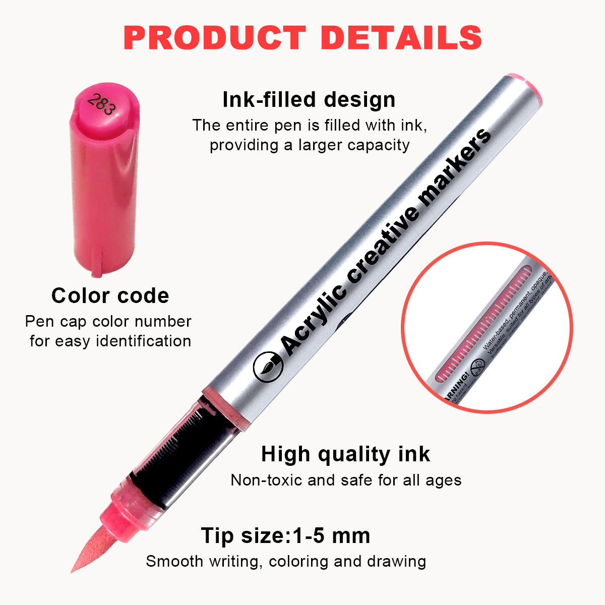 10/120 Colors Acrylic Marker P - مراجعة Illustration Marker Set وسعره